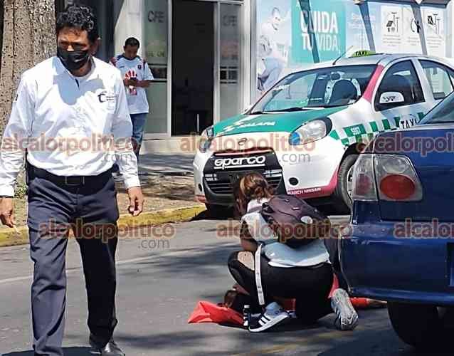 Lesionada mujer tras ser atropellada en Xalapa Galería