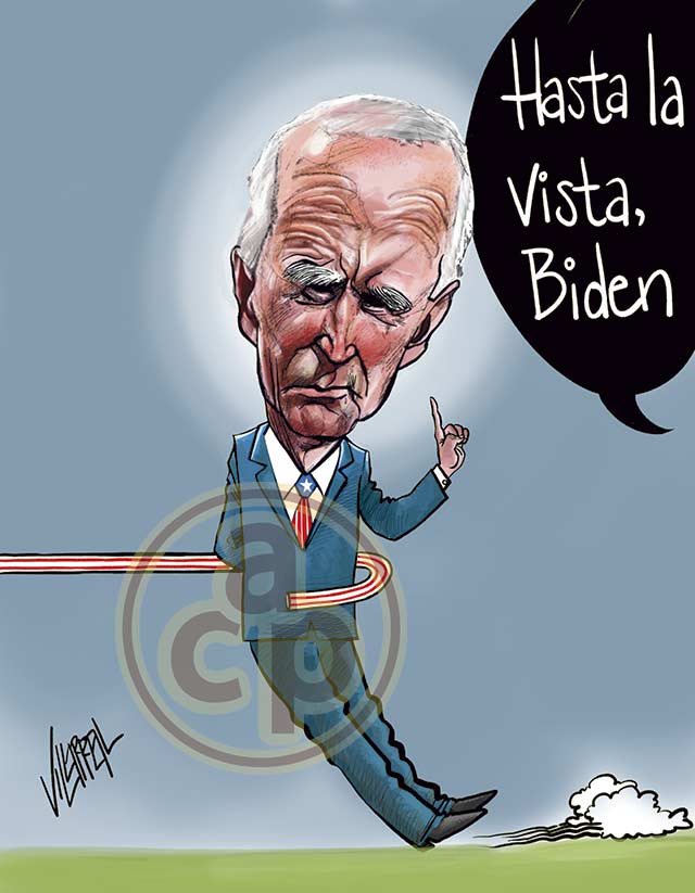 Cartón de Villarreal - Bye, Biden