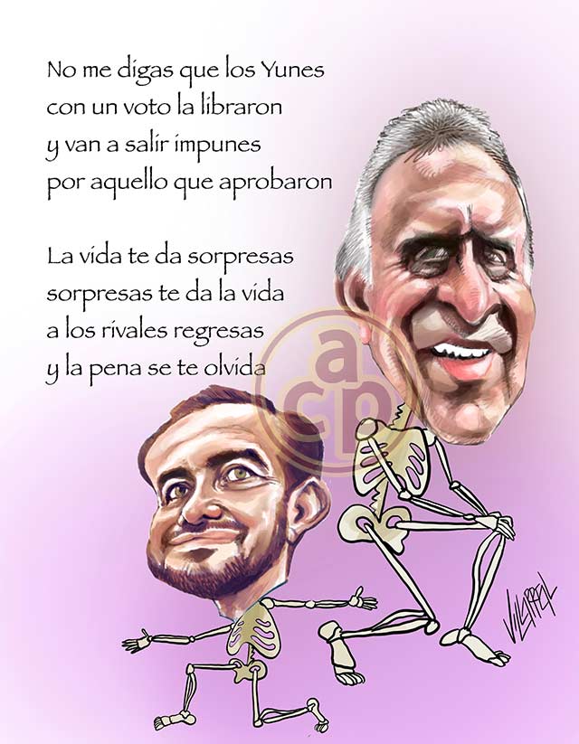 Cartón de Villarreal - Calavera yunesca