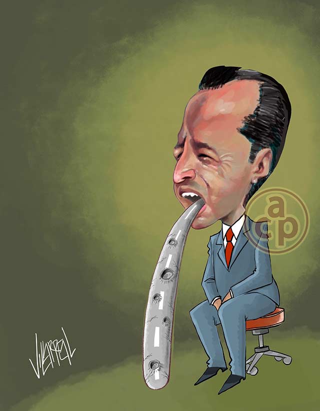 Cartón de Villarreal - De lengua me como un bache.