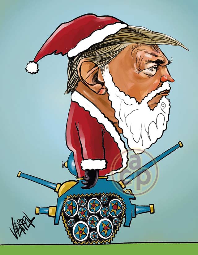 Cartón de Villarreal - Feliz Navidad