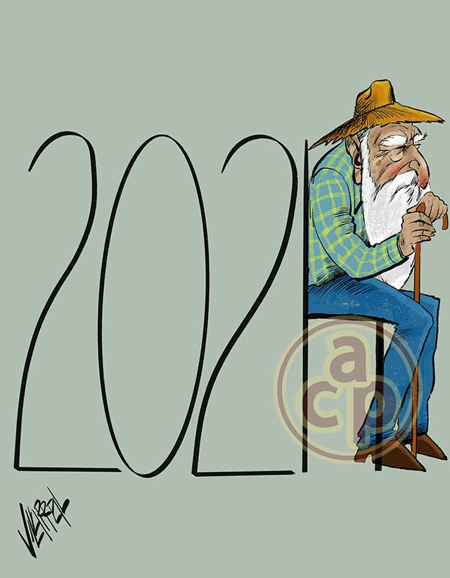 Cartón de Villarreal - Año viejo