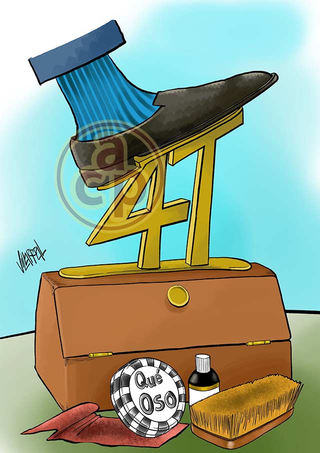 Cartón de Villarreal - La lustrada Corte