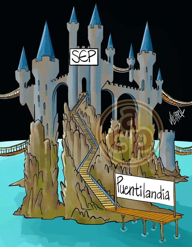 Cartón de Villarreal - Secretaría de Educación con Puentes