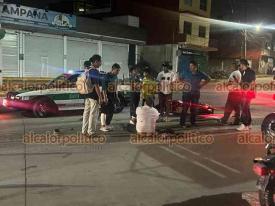 Xalapa, Ver., 13 de septiembre de 2024.- La noche de ayer jueves, motociclista choc contra camioneta en Camino Antiguo a Naolinco, esquina con Andador Las Palmas. No hubo lesionados de gravedad.
