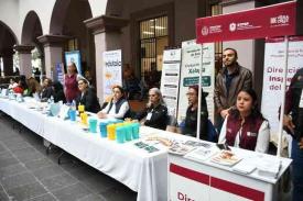 Xalapa, Ver., 3 de octubre de 2024.- Fue inaugurada la Feria del Empleo en el patio central de Palacio Municipal.
