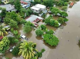 Jess Carranza, Ver., 4 de octubre de 2024.- El nivel mximo del ro Coatzacoalcos en su cauce en este municipio es de 8 metros con 54 centmetros y actualmente se encuentra en 13 metros con 60 centmetros.