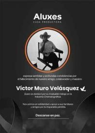 Por redes, la casa productora ?Aluxes? confirm la identidad de la persona asesinada en Xalapa, cuyos restos se localizaron en dos puntos del Centro. Se trata de Vctor Muro Velzquez, ?un gran ser humano, querido por muchos compaeros cineastas?.