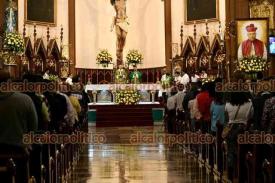 Xalapa, Ver., 13 de octubre de 2024.- El arzobispo de Xalapa, Jorge Carlos Patrn Wong, ofici la misa de este domingo en la Catedral Metropolitana.
