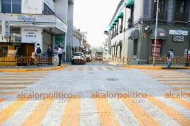 Xalapa, Ver., 16 de octubre de 2024.- Luego de concluir los trabajos que iniciaron el viernes, este mircoles fue reabierta la circulacin en la calle Jos Mara Mata en la confluencia con Zamora, en el centro de la Capital.