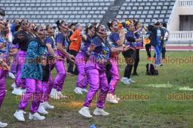 Xalapa, Ver., 19 de octubre de 2024.- Evento masivo ?Mictln?, reuni a decenas de alumnas e instructores de zumba de varios estados que bailaron con ritmo en el Estadio Xalapeo.