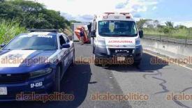 Emiliano Zapata, Ver., 25 de octubre de 2024.- Camin que transportaba papelera termin volcado en la autopista Xalapa-Veracruz, a la altura de Dos Ros, bloqueando el paso hacia Veracruz. Conductor result con crisis nerviosa. Guardia Nacional tom conocimiento.