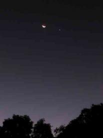 Xalapa, Ver., 4 de noviembre de 2024.- Conjuncin de la Luna con Venus, este enigmtico fenmeno ocurre cuando dos cuerpos celestes, (dos planetas, un planeta y la Luna o una estrella y un planeta) aparecen alineados en el cielo durante el crepsculo.
