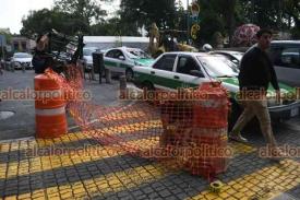 Xalapa, Ver., 16 de noviembre de 2024.- Por trabajos en la calle Revolucin, cierran por dos horas el Callejn de Rojas, a un costado del Palacio Municipal. Tome precauciones.