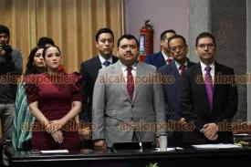 Xalapa, Ver., 18 de noviembre de 2024.- El secretario de gobierno, Carlos Jurez Gil, comenz con las comparecencias por la glosa del Sexto Informe de Gobierno de Cuitlhuac Garca, en el congreso del estado.