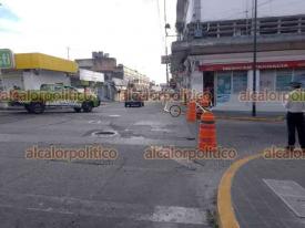 Xalapa, Ver., 30 de noviembre de 2024.- La calle Clavijero, a partir del cruce con Altamirano, en la zona centro de la Capital, fue cerrada a la circulacin la maana de este sbado. Tome sus previsiones.