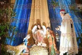 Xalapa, Ver., 25 de diciembre de 2024.- El arzobispo de Xalapa, Jorge Patrn Wong, presidi este mircoles la misa de Navidad, en la Catedral Metropolitana.