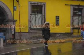 Xalapa, Ver., 7 de enero de 2025.- Lluvia y bajas temperaturas en la Capital por el Frente Fro 21.