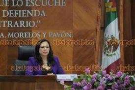 Xalapa, Ver., 10 de enero de 2025.- La magistrada Claudia Daz Tablada rindi protesta como presidenta del Tribunal Electoral de Veracruz.