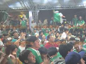 Orizaba, Ver., 18 de junio de 2026.- As� festejaron en Orizaba el 1-0 a favor M�xico contra Corea del Sur. 