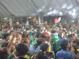 Orizaba, Ver., 18 de junio de 2026.- As� festejaron en Orizaba el 1-0 a favor M�xico contra Corea del Sur. 
